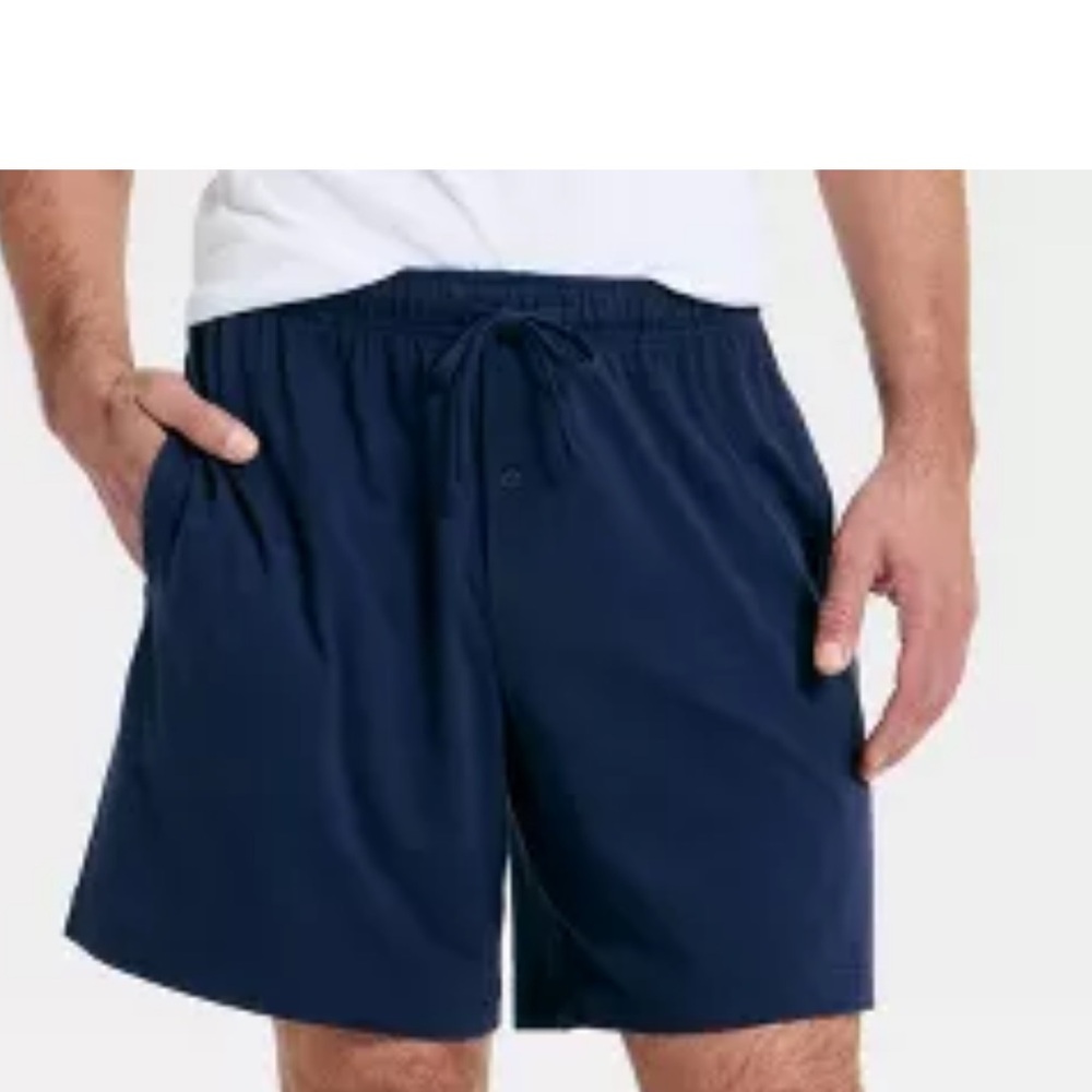 Goodfellow & Co Men's All Night Knit Pajama Shorts Deep Teal Blue XL‎
